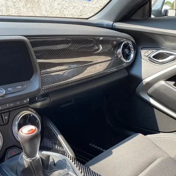 16-24 Camaro Carbon Fiber Passenger Dashboard Overlay 1