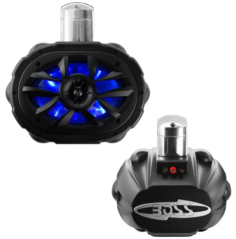Boss Audio Systems 6 X 9In Atv Utv Marine Waketower Stereo Speakers - Rgb Illumination 1