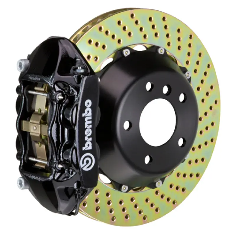 Brembo 07-15 Tt 2.0T/07-15 Tt 3.2L/09-15 Tts Fr Gt Bbk 4 Pist Cast 365X29 2Pc Rotor Drilled-Black 1