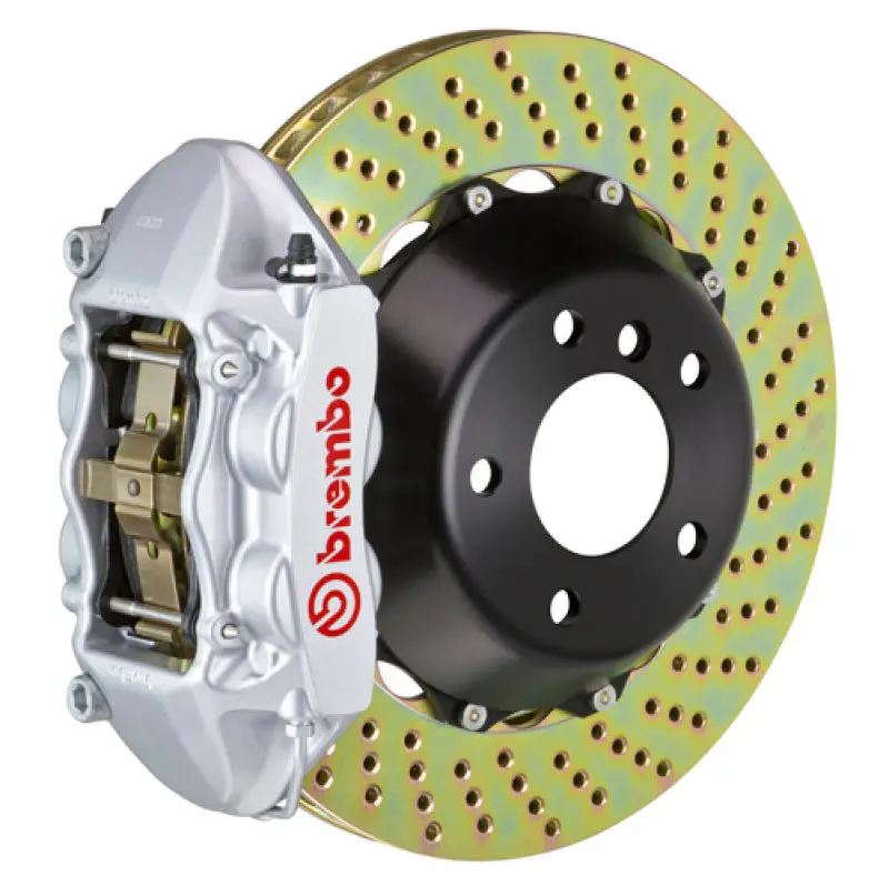 Brembo 08-13 C30 Front Gt Bbk 4 Piston Cast 365X29 2Pc Rotor Drilled-Silver 1