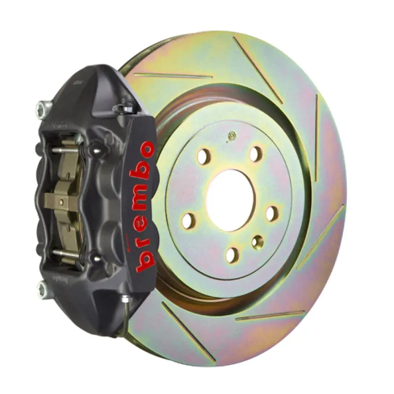 Brembo 08-13 C30 Front Gts Bbk 4 Piston Cast 336 X28 1Pc Rotor Slotted Type-1-Black Ha 1