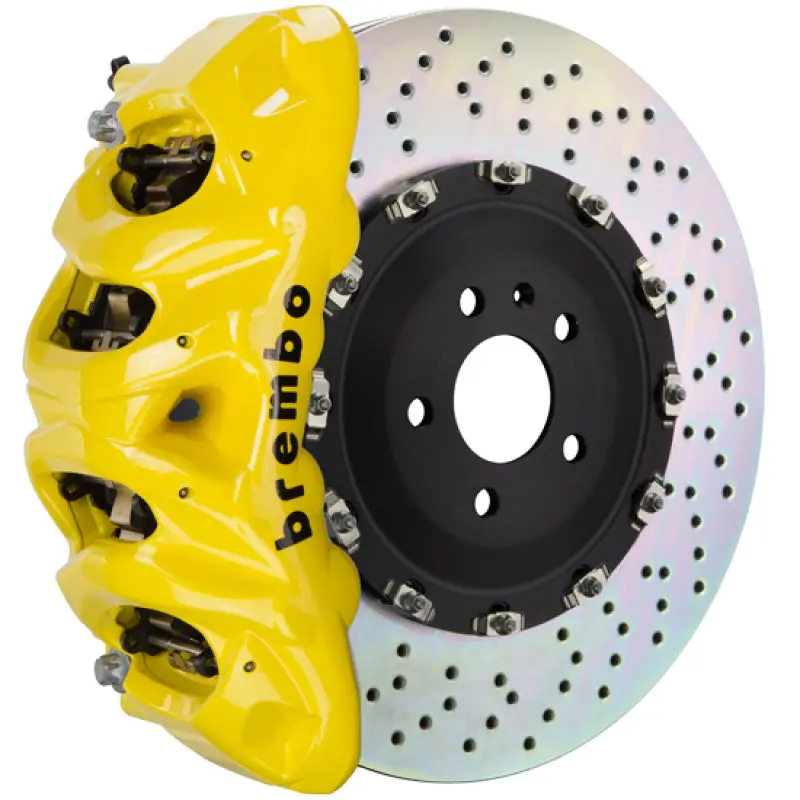 Brembo 08-15 Land Cruiser/Lx570 Front Gt Bbk 8 Piston Cast 412X38 2Pc Rotor Drilled- Yellow 1