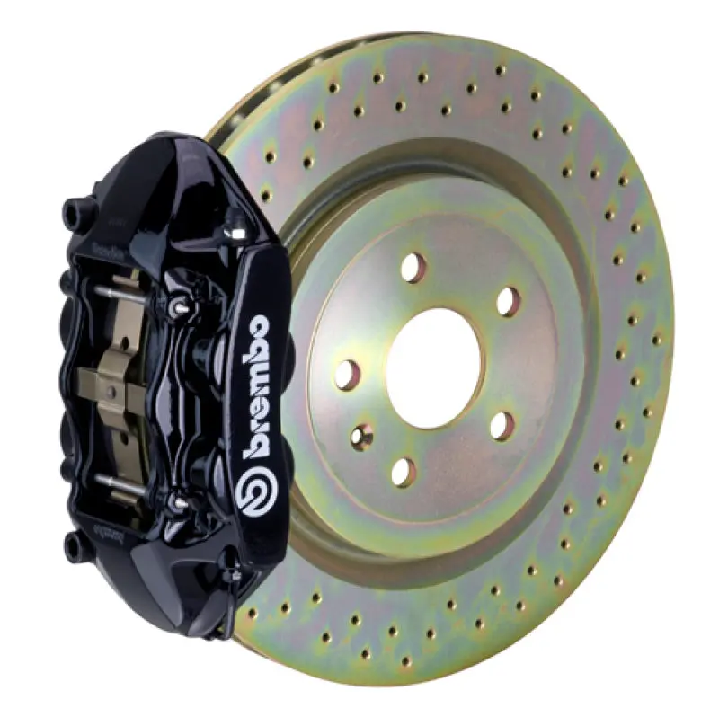 Brembo 11-18 Focus/13-18 Focus St Front Gt Bbk 4 Piston Cast 336 X28 1Pc Rotor Drilled-Black 1