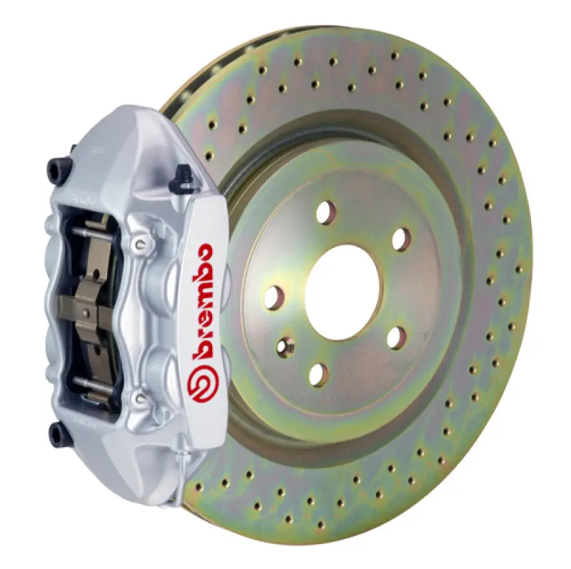 Brembo 11-18 Focus/13-18 Focus St Front Gt Bbk 4 Piston Cast 336 X28 1Pc Rotor Drilled-Silver 1