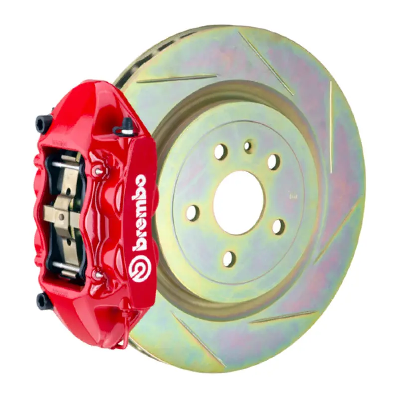 Brembo 11-18 Focus/13-18 Focus St Front Gt Bbk 4 Piston Cast 336 X28 1Pc Rotor Slotted Type1-Red 1