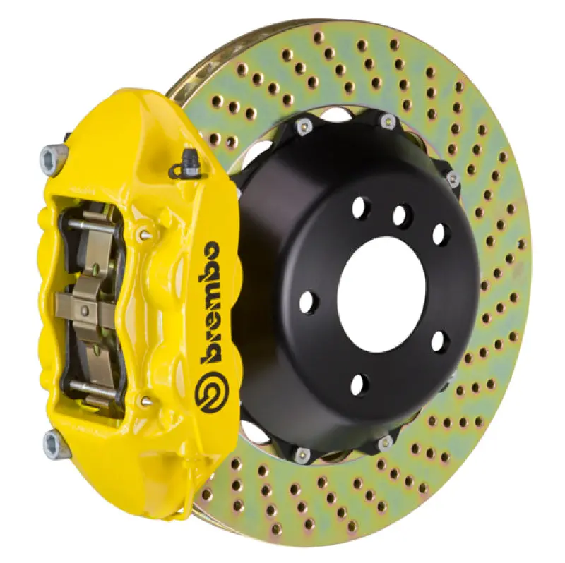 Brembo 12-14 328I (Excl. Xdrive/M-Sport Brakes) Fr Gt Bbk 4 Pist Cast 365X29 2Pc Rotor Drill-Yellow 1