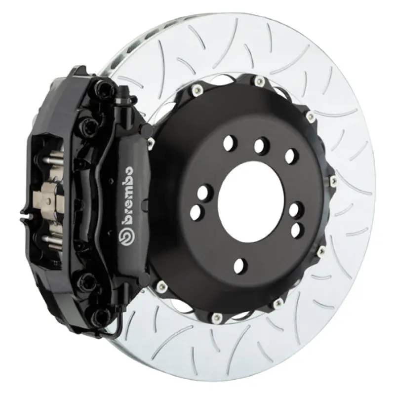 Brembo 12-16 Fr-S/12-20 Brz/17-20 86 Fr Gt Bbk 4 Piston Cast 345X28 2Pc Rotor Slotted Type3-Black 1