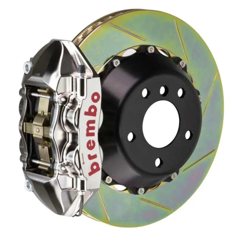 Brembo 12-16 Fr-S/12-20 Brz Front Gtr Bbk 4 Piston Billet 345X28 2Pc Rotor Slotted Type1 - Nickel 1