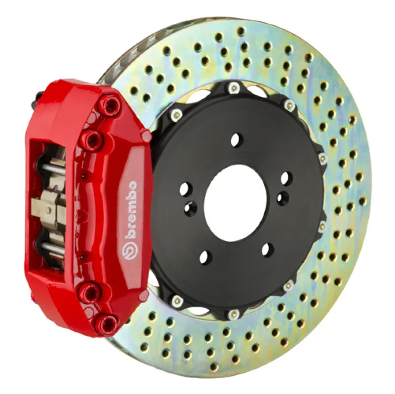 Brembo 16+ Miata Mx-5 (Nd) Front Gt Bbk 4 Piston Cast 328X28 2Pc Rotor Drilled-Red 1