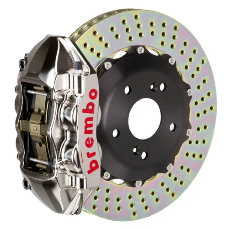 Brembo 16+ Miata Mx-5 (Nd) Front Gtr Bbk 4 Piston Billet328x28 2Pc Rotor Drilled- Nickel Plated 1
