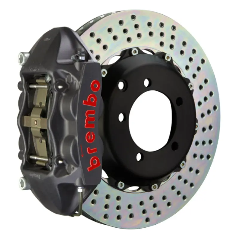 Brembo 16+ Miata Mx-5 (Nd) Front Gts Bbk 4 Piston Cast 328X28 2Pc Rotor Drilled-Black Ha 1