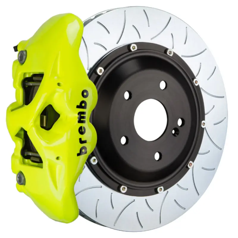 Brembo 19+ Mazda3 Front Gt Bbk 4 Piston Cast 345X28 2Pc Rotor Slotted Type-3- Fluo. Yellow 1