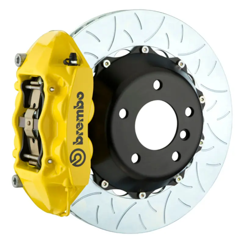 Brembo 19+ Mazda3 Front Gt Bbk 4 Piston Cast 345X28 2Pc Rotor Slotted Type-3- Yellow 1