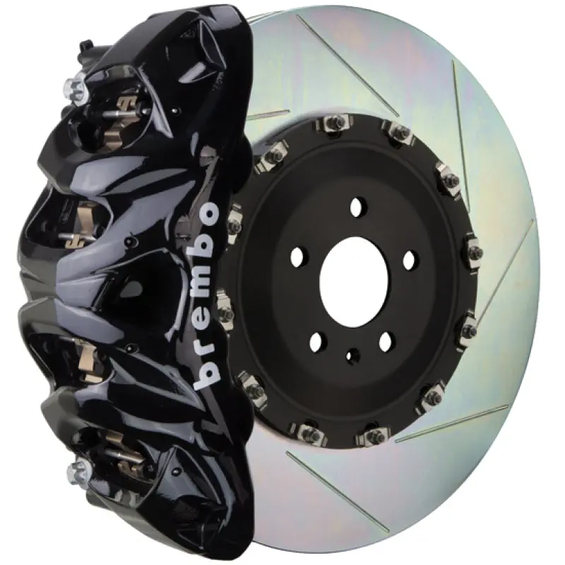 Brembo 20+ Gle-Class Front Gt Bbk 8 Piston Cast 412X38 2Pc Rotor Slotted Type1-Black 1