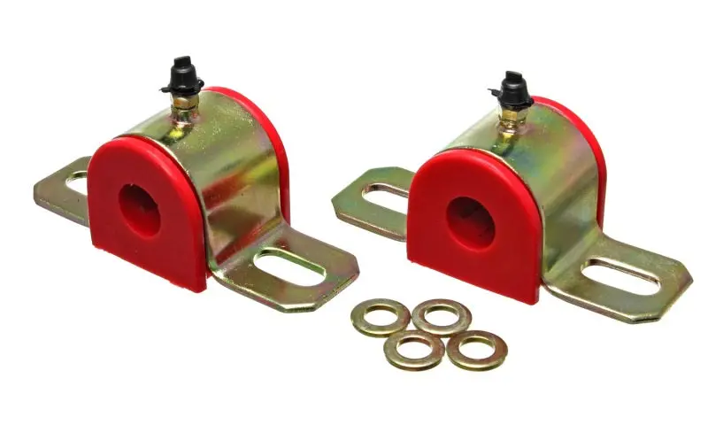 Energy Suspension 1/2In Univ. Greaseable S/B Set - Red 1