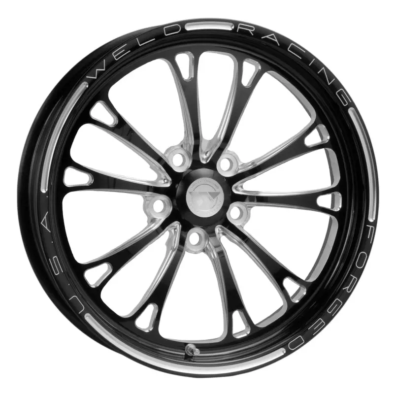 Weld V-Series 1-Piece 17X4.5 / 5X4.75 Bp / 2.25In. Bs Black Wheel - Non-Beadlock 1