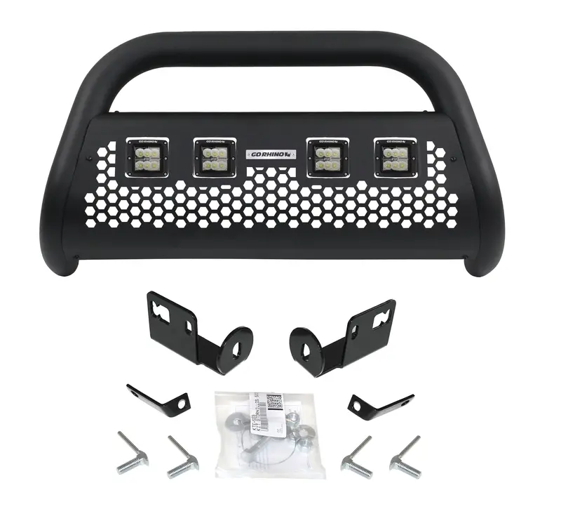Go Rhino Defensa Rc2 Lr4 Dual-Row Led Light Bar Kit – Includes Two 3" Duallys & Installation Hardware (55524Lt) 1
