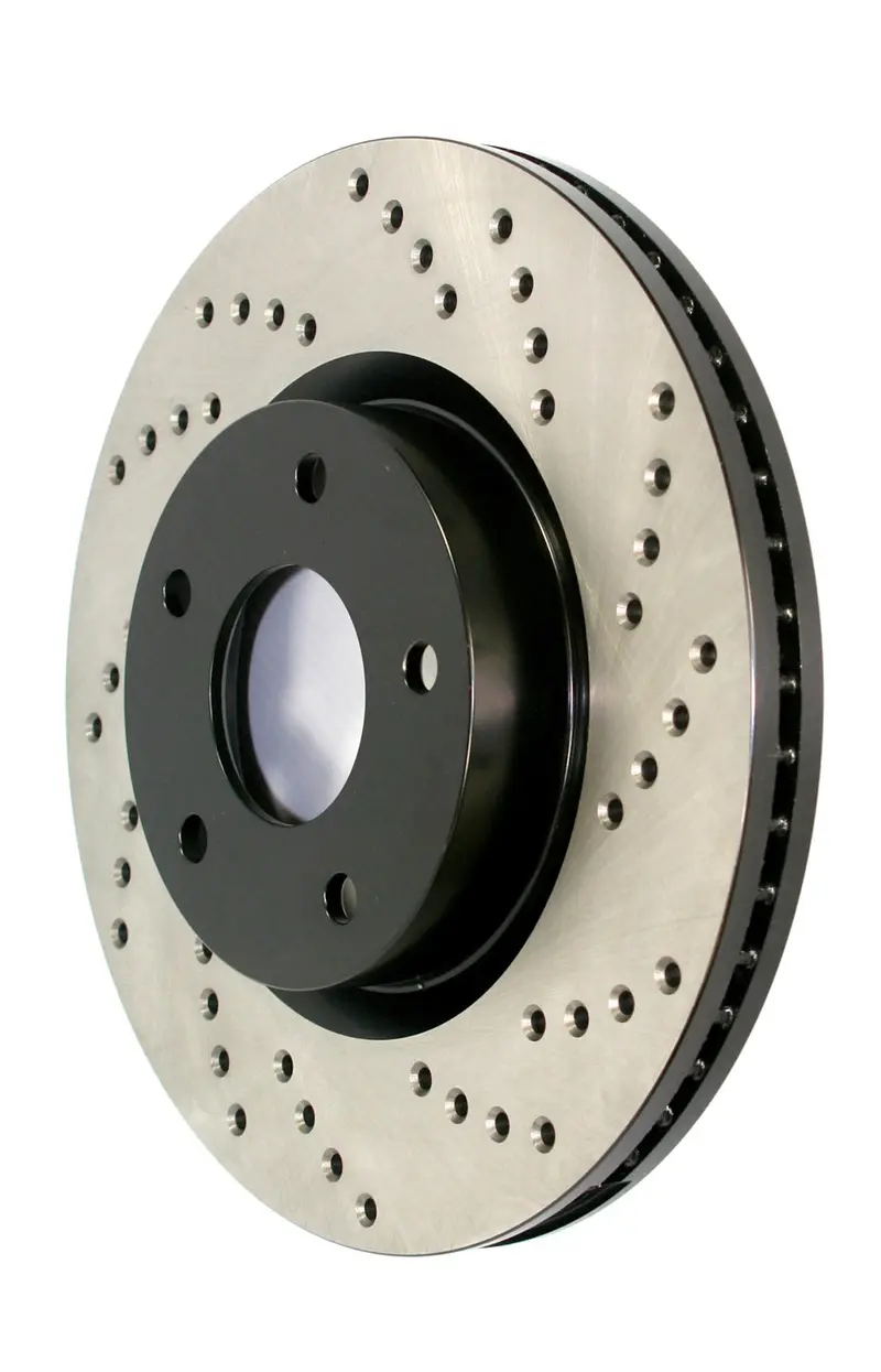 Stoptech 128.66062R Sport Cross-Drilled Brake Rotor – Rear Right Side Only 1