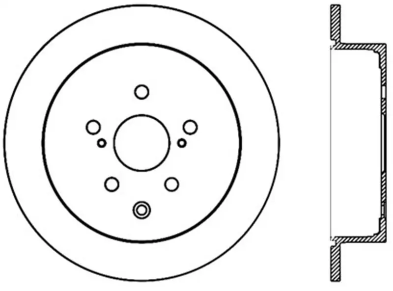 Stoptech Sport Cross-Drilled Rear Left Brake Rotor – Model 128.44166L 1
